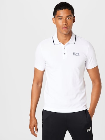 EA7 Emporio Armani Poloshirt in Weiß: predná strana