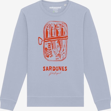 Watapparel Sweatshirt 'Sardines Portugal' in Blau: Vorderseite