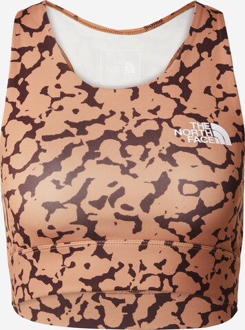 THE NORTH FACE Sports Bra 'FLEX' in Beige: front