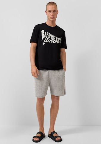 QS T-Shirt in Schwarz