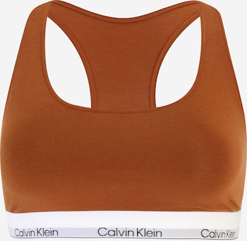 Calvin Klein Underwear Melltartó - bézs: elől