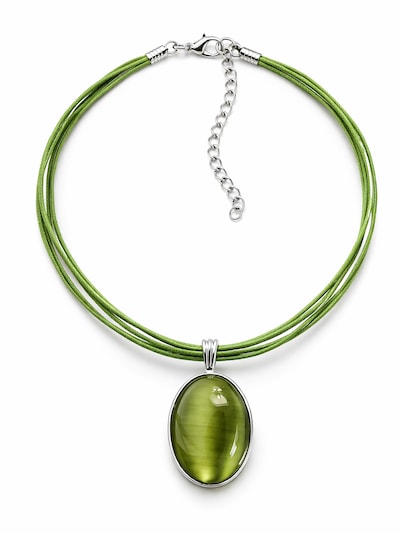 COLLEZIONE ALESSANDRO Kette 'Stone'‌ in khaki, Produktansicht