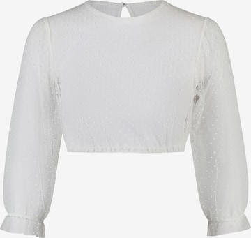 Blouse folklorique 'Kaktus' SPIETH & WENSKY en blanc : devant