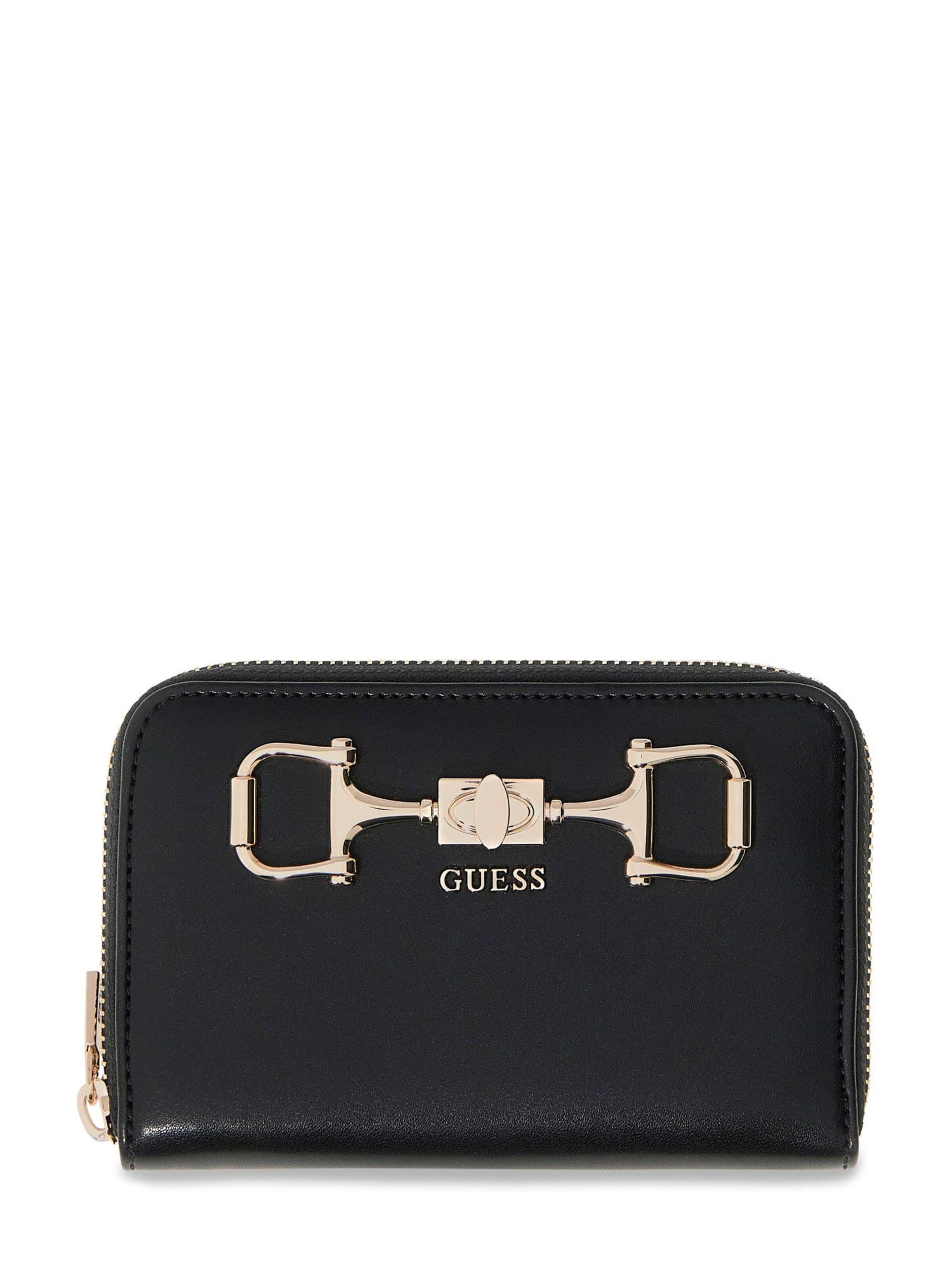 GUESS Wallet 'Janie' in Black: front