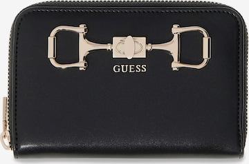 GUESS Portemonnaie 'Janie' in Schwarz: Vorderseite