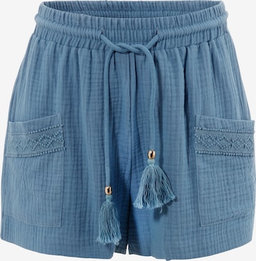 Aniston CASUAL Regular Shorts in Blau: Vorderseite