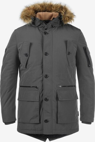 INDICODE JEANS Parka 'Ruffy' in Grau: front