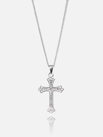warpedsense Necklace 'Kreuz' in Silver: front