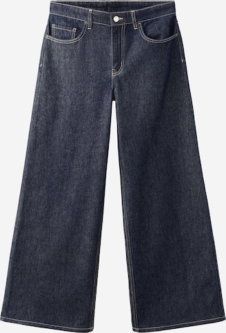 MANGO Wide Leg Farkut 'JOY' värissä sininen: etupuoli