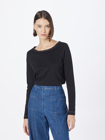 ESPRIT Тениска в черно: отпред
