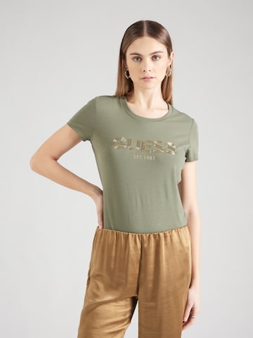 GUESS Shirt in Groen: voorkant