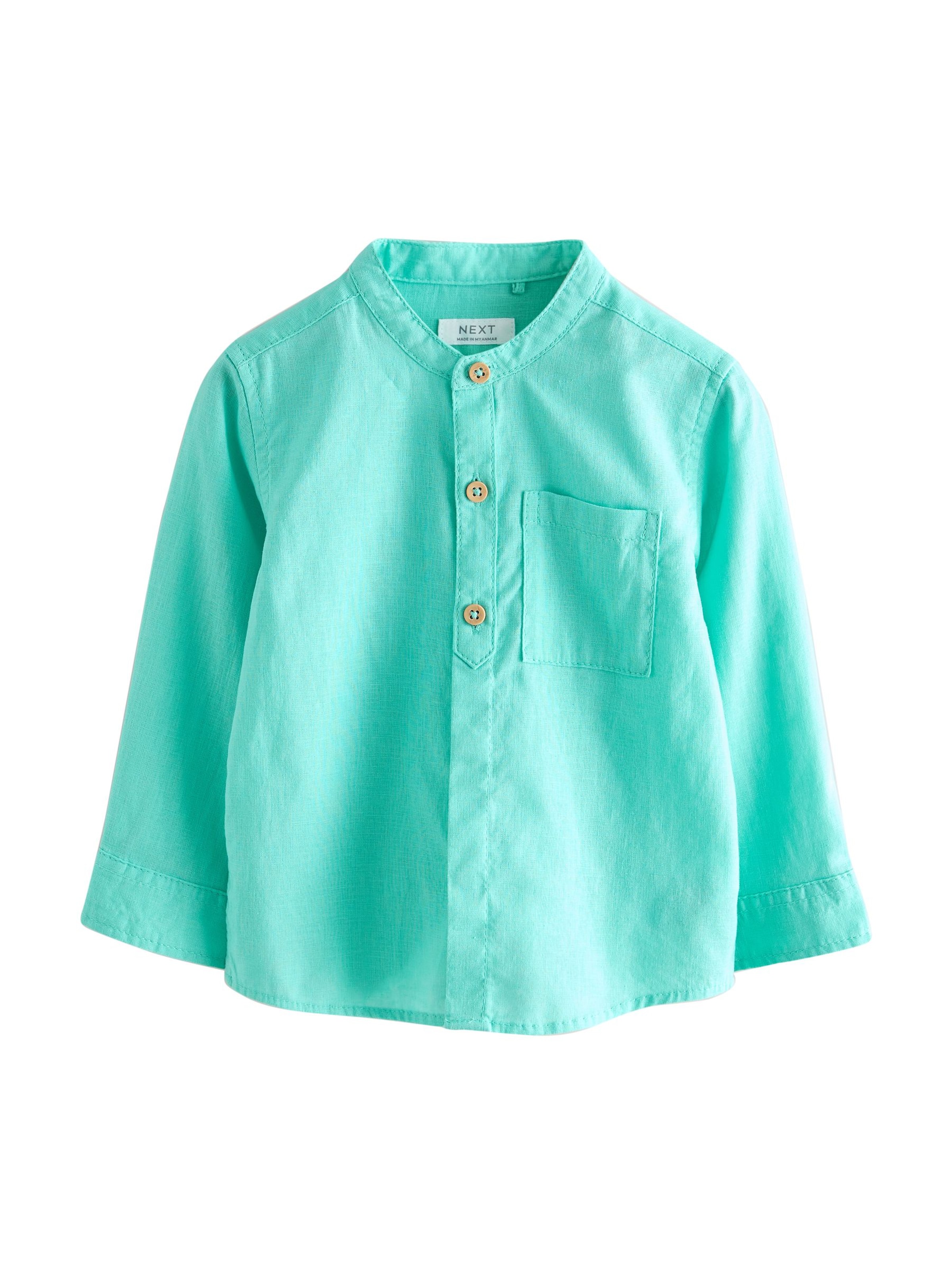 Next Средняя посадка Рубашка в Синий: спереди