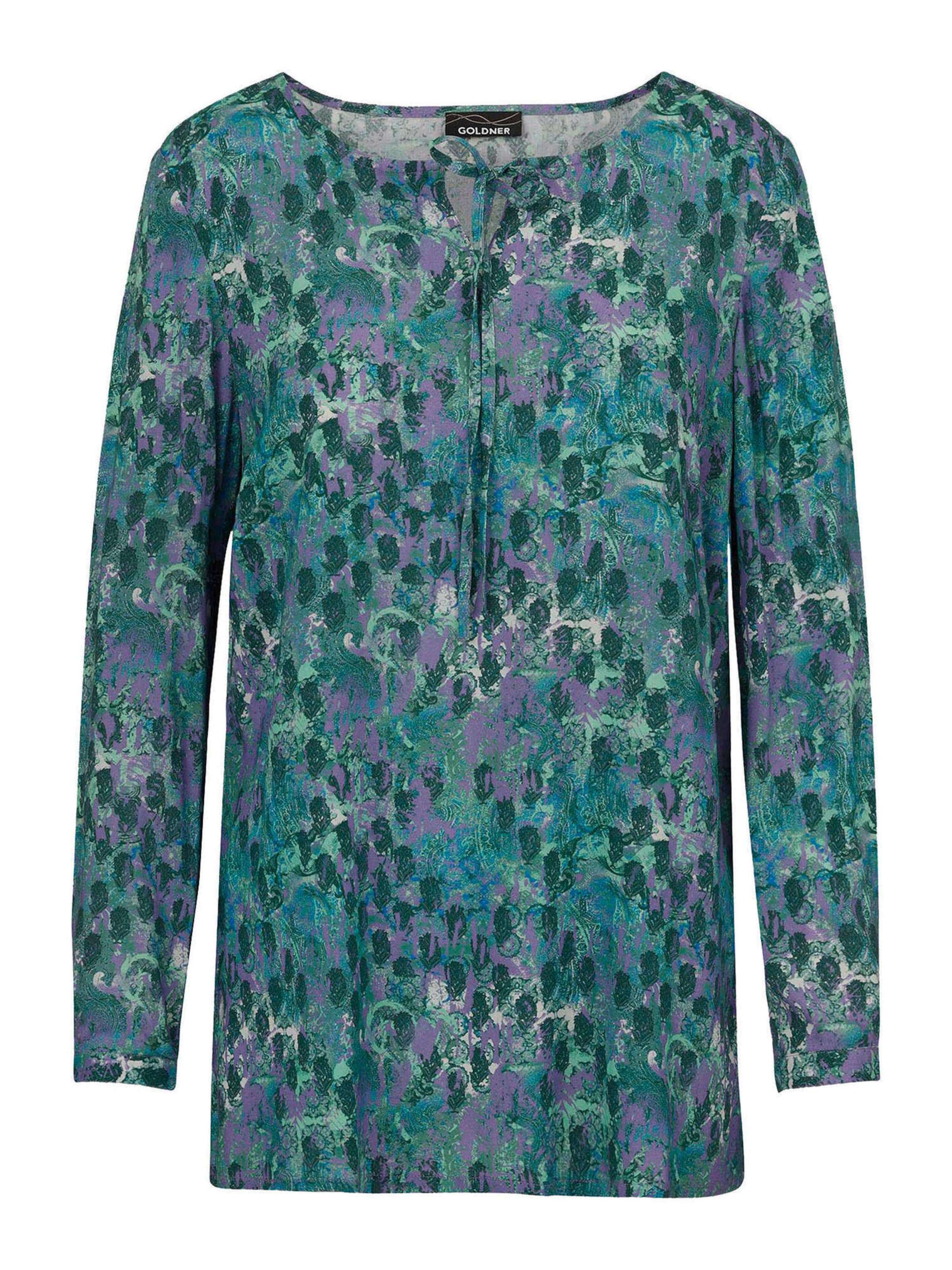 Goldner Blouse in S in de kleur Groen / Lila, Productweergave