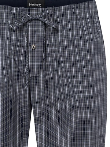 Hanro Pyjama lang 'Night & Day' in Blauw