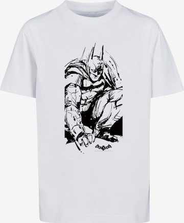T-Shirt 'DC Comics Batman Arkham Knight Sketch' F4NT4STIC en blanc : devant