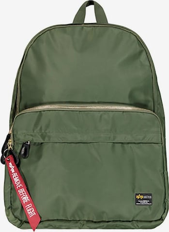 Sac à dos 'Crew' ALPHA INDUSTRIES en vert : devant