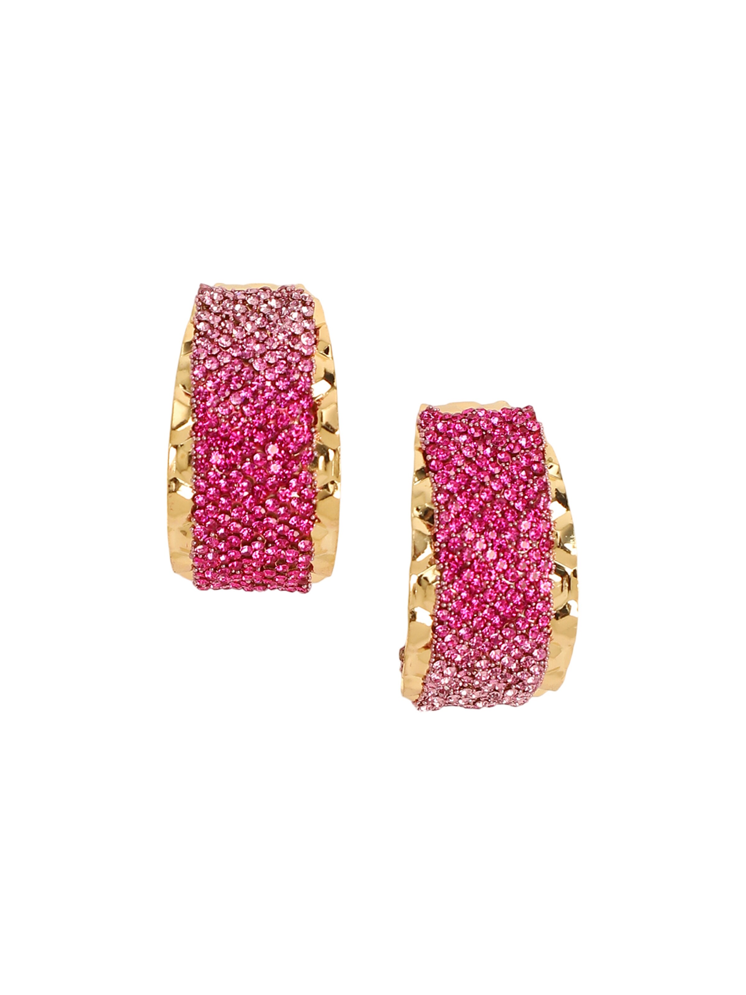 SOHI Auskari, krāsa - Zelts / rozā, Preces skats