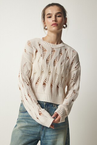 Happiness İstanbul Trui in Beige