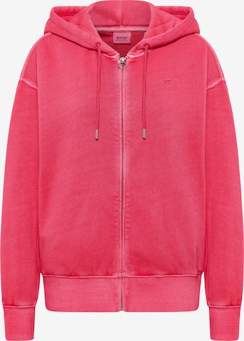 MUSTANG Sweat jacket 'Rochelle ' in Pink: front