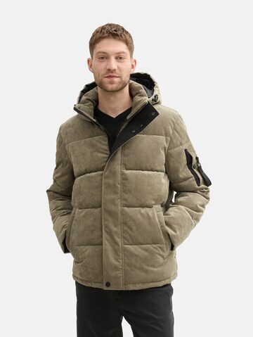 TOM TAILOR Winterjacke in Grün: Vorderseite