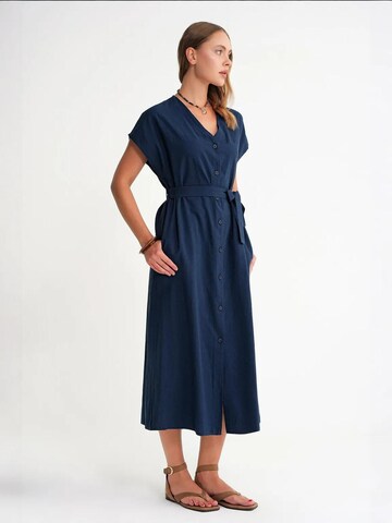 MixRay - Vestidos camiseiros em azul