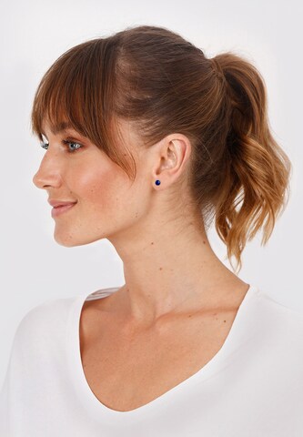 ELLI Earrings 'Geo, Kreis' in Blue: front