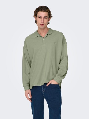 T-Shirt Only & Sons en vert : devant