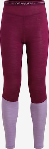 purpurinė ICEBREAKER Sportinės kelnės: priekis