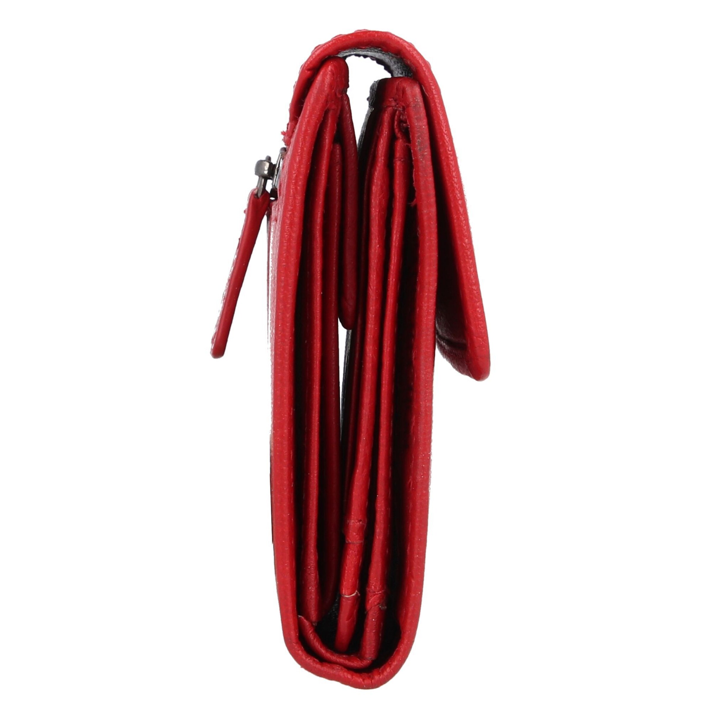 Braun Büffel Portemonnee in Rood