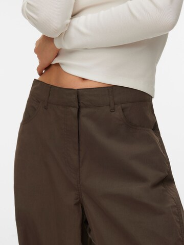 VERO MODA Wide Leg Hose 'VMJose' in Braun