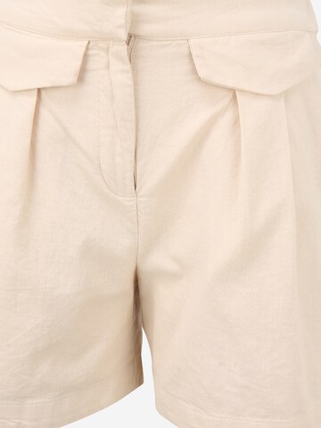 Selected Femme Petite - regular Pantalón plisado 'Cecilie' en beige