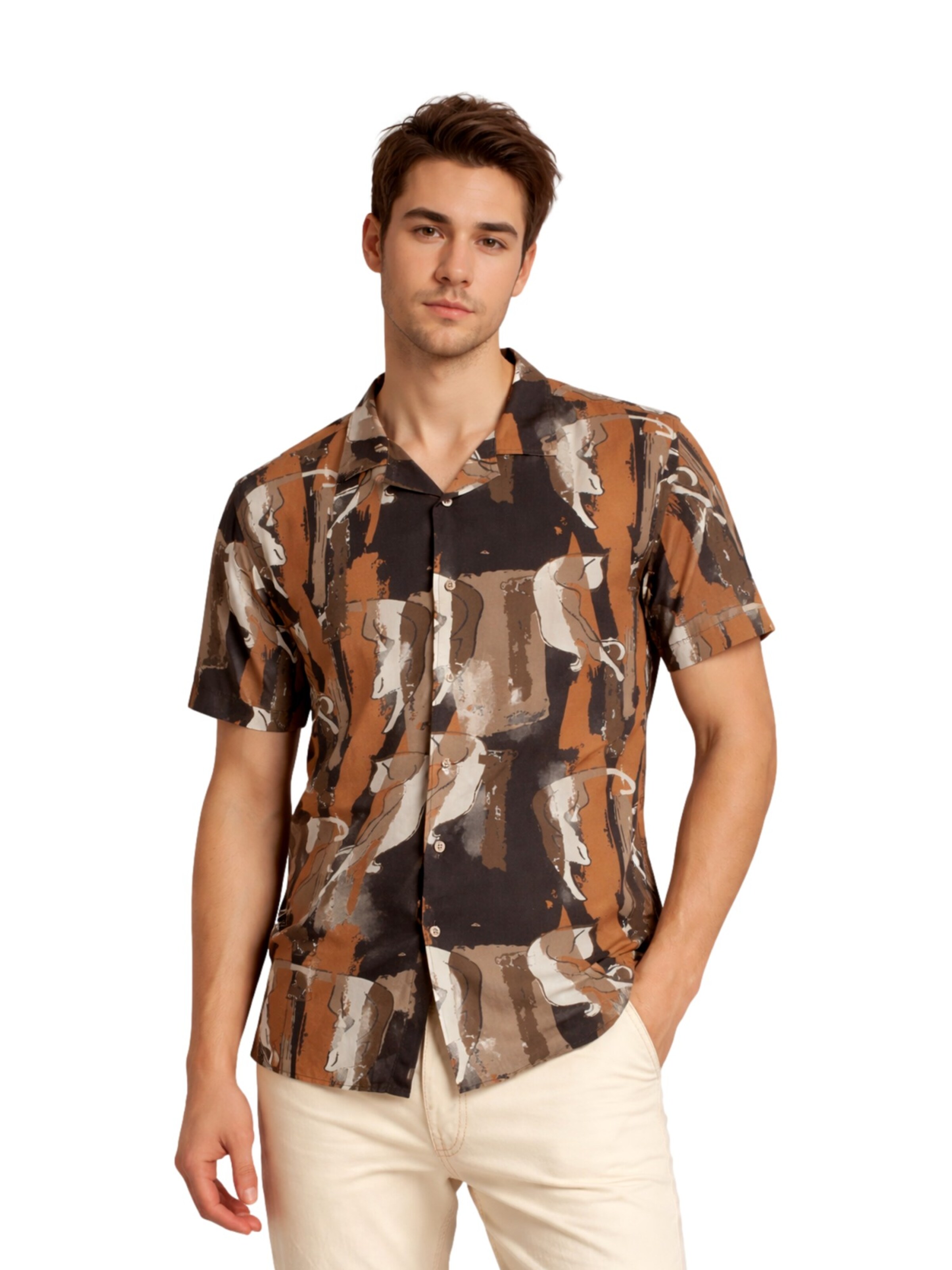 Regular fit Camicia di INDICODE in colori misti: frontale