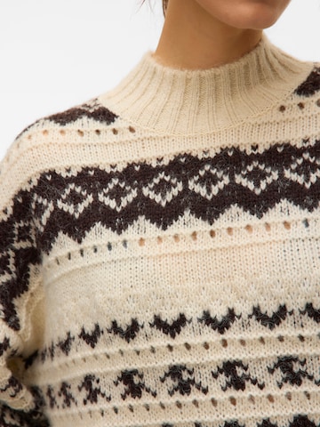 VERO MODA Trui 'VMAMPLE' in Beige