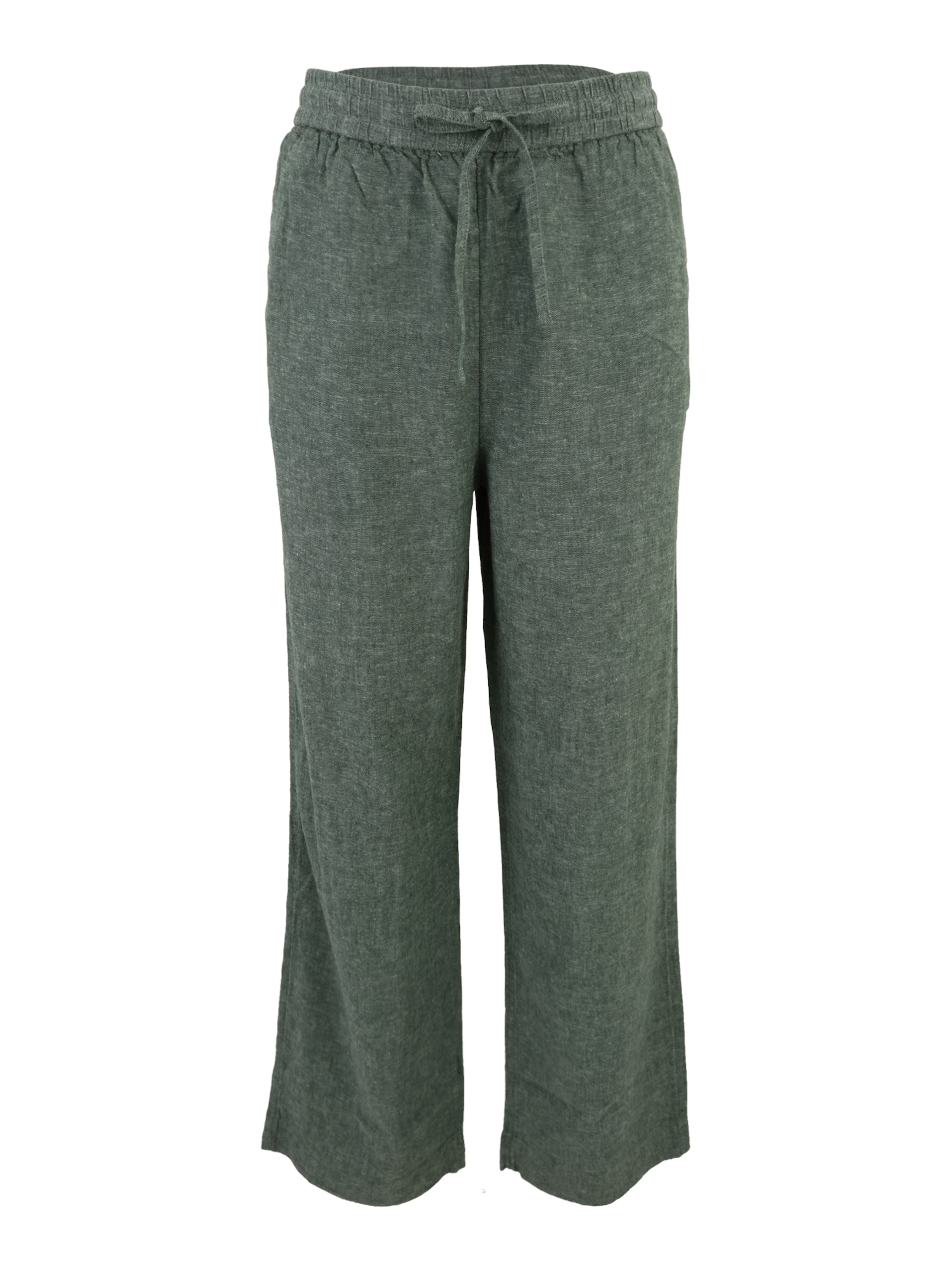Wide Leg Pantalon 'Viana Ginia' MSCH COPENHAGEN en vert : devant