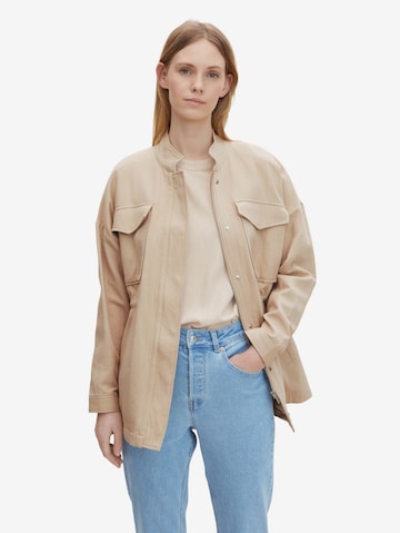 TOM TAILOR Between-Season Jacket in Beige: front