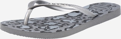 HAVAIANAS Zehentrenner in silbergrau / schwarz, Produktansicht