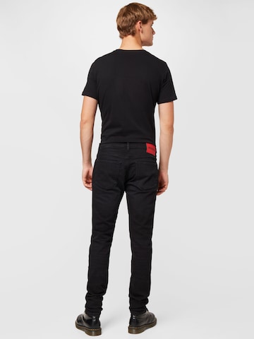 HUGO Red Slimfit Jeans 'HUGO 734' in Zwart