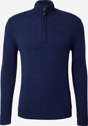 Superdry Trui 'Essential' in Blauw: voorkant