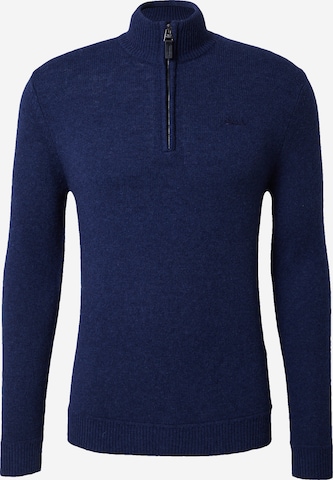 Pull-over 'Essential' Superdry en bleu : devant