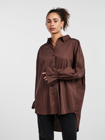 PIECES Blouse in Brown: front