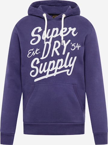 Superdry Tréning póló - kék: elől