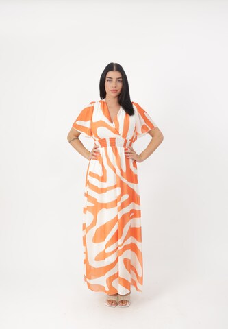 Elara Summer dress in Orange: front