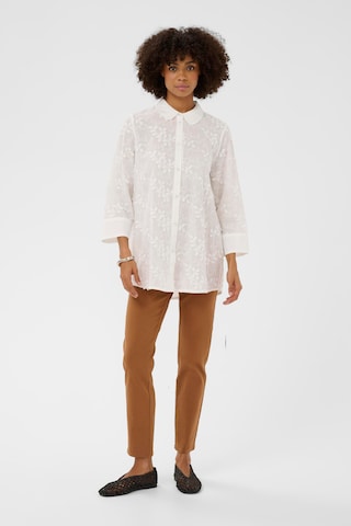 T-shirt 'CUmoni' CULTURE en blanc