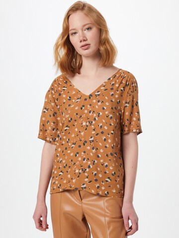 OBJECT Blouse 'OBJNELLE' in Brown: front