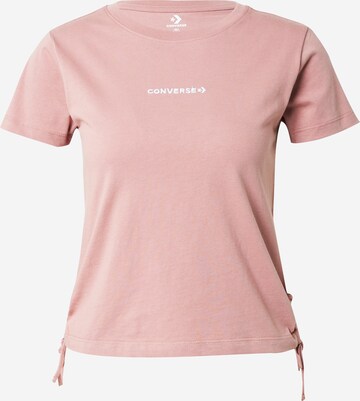 CONVERSE T-Shirt 'Wordmark' in Pink: predná strana