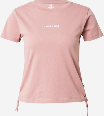 T-shirt 'Wordmark' CONVERSE en rose : devant