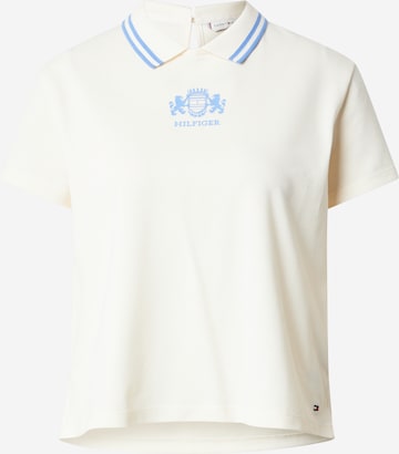 T-shirt TOMMY HILFIGER en beige : devant