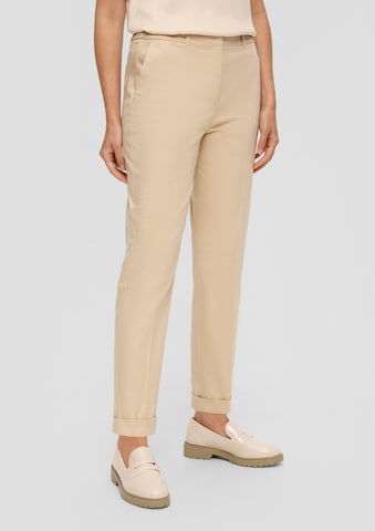 s.Oliver BLACK LABEL Tapered Pantalon in Beige