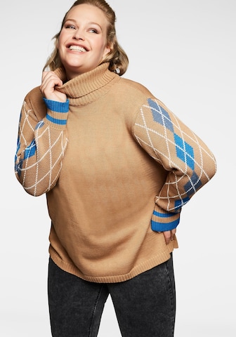 SHEEGO Pullover in Braun: front
