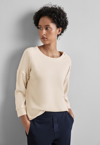 STREET ONE Sweatshirt in Weiß: Vorderseite